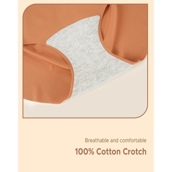 Women's Seamless Hipster Underwear 4-Pack Soft No Show Invisible Stretch - Picture 5 of 8